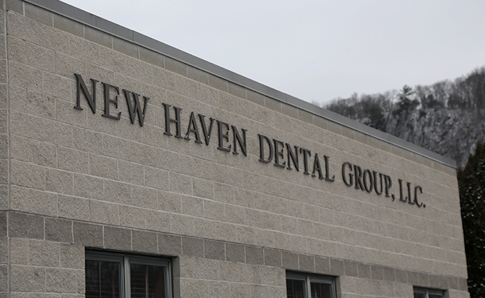 New Haven Dental Group sign on building